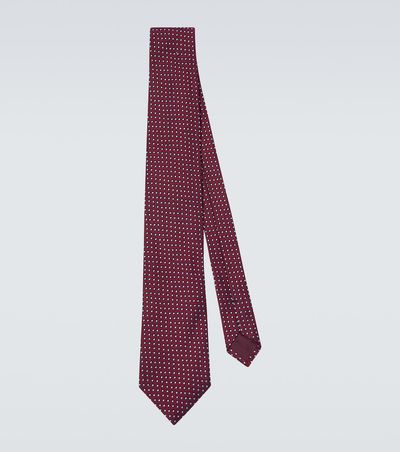 Charvet Charvet Polka-dot silk jacquard tie