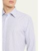 Charvet Men's Cotton Multi-Stripe Sport Shirt - 5