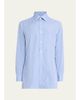 Charvet Men's Cotton Point Collar Micro-Plaid Sport Shirt - 1