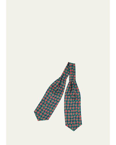 Charvet Men's Geometric Silk Neck Scarf