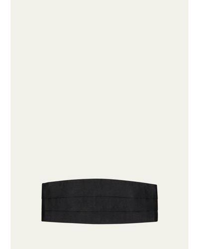 Charvet Men's Satin Pleated Cummerbund