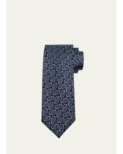Charvet Men's Textured Raindrop Silk Tie