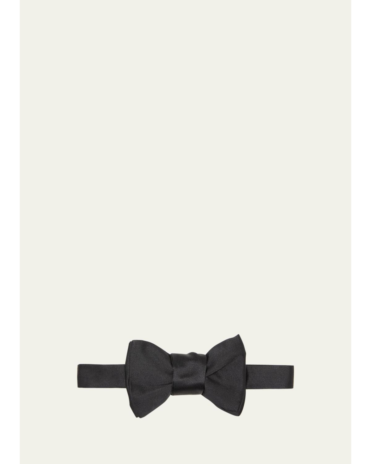 Charvet Silk Bow Tie, Black