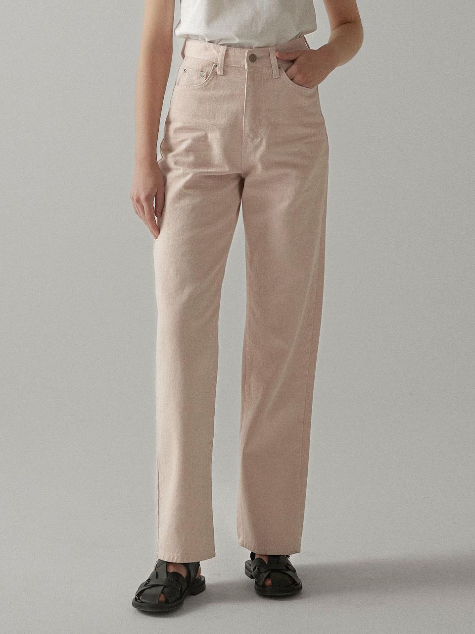 chat de lama Cation Denim Pants (Light Pink)