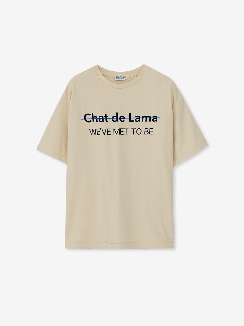 chat de lama Fluffy Boxy T-Shirt