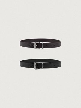 chat de lama MATTE NICKEL BELT [2COLOR]