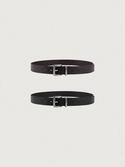 chat de lama MATTE NICKEL BELT [2COLOR]