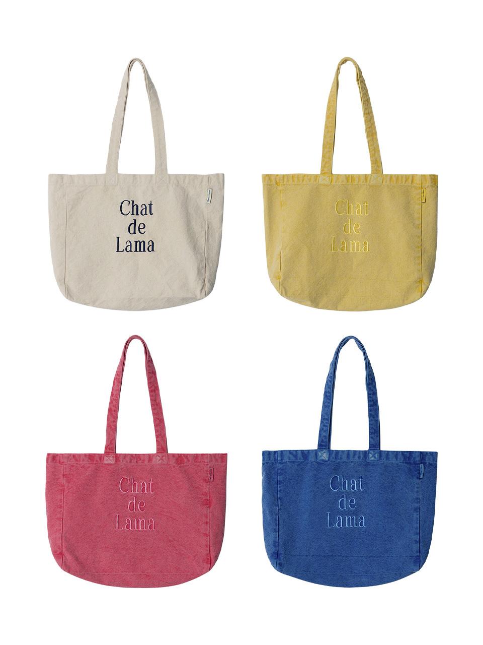chat de lama Pigment Dyeing Eco Bag