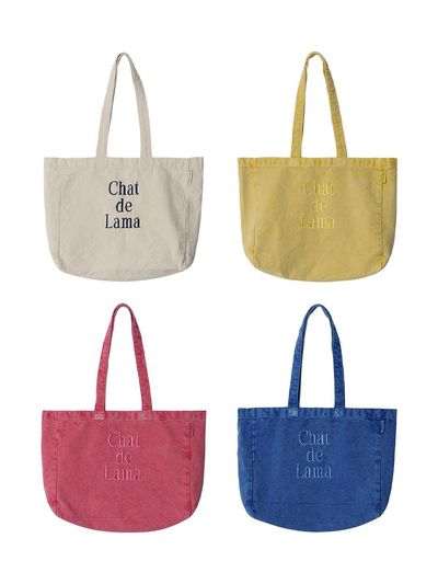 chat de lama Pigment Dyeing Eco Bag