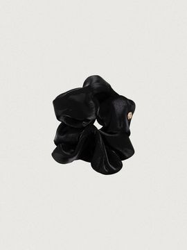 chat de lama SHU SCRUNCH HAIR TIE [BLACK]