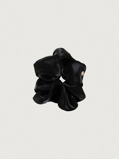chat de lama SHU SCRUNCH HAIR TIE [BLACK]