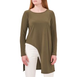 Chaus Chaus Asymmetrical Hem Long Sleeve Tunic