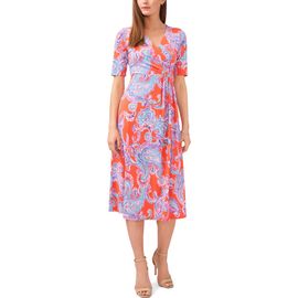 Chaus Chaus Faux Wrap Midi Dress