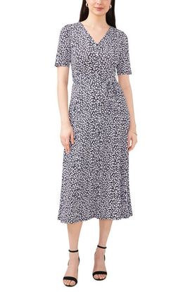 Chaus Chaus Floral Belted V-Neck Midi Dress