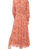 Chaus Chaus Floral Smocked Waist Long Sleeve Tiered Midi Dress - 2