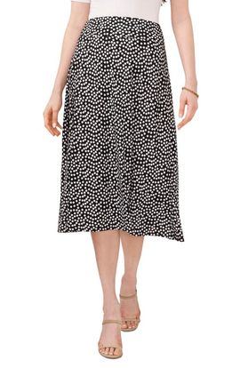 Chaus Chaus Polka Dot Pull-On Knit A-Line Skirt