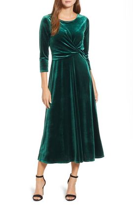 Chaus Chaus Velvet Midi Dress