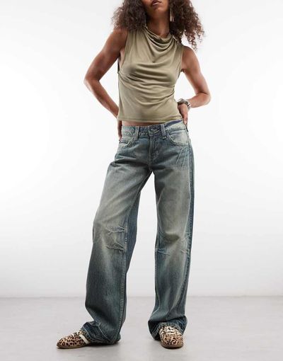 Cheap Monday Cheap Monday Messy loose fit denim jeans in hazy blue wash