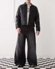 Cheap Monday Cheap Monday Rad super wide leg skater jeans in black streaky wash - 1