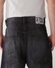 Cheap Monday Cheap Monday Rad super wide leg skater jeans in black streaky wash - 4