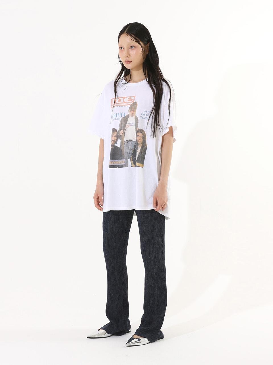 CHEAT OYSTR BOOTCUT BANDING RELAXER PANTS_MELANGE NAVY