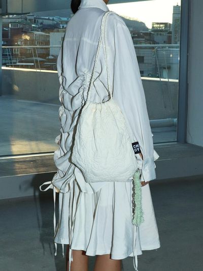 CHEAT OYSTR Flower Quilted String Backpack