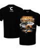 CHECKERED FLAG Men's Checkered Flag Sports Black Corey LaJoie Celsius Car T-Shirt  - 1
