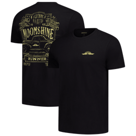 CHECKERED FLAG Men's Checkered Flag Sports Black NASCAR 2-Spot Moonshine Lightning
