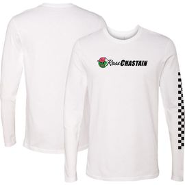 CHECKERED FLAG Men's Checkered Flag Sports White Ross Chastain Melon Man Long Sleeve T-Shirt 