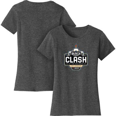 CHECKERED FLAG Women's Checkered Flag Sports Heather Charcoal 2024 Clash at the Coliseum T-Shirt 