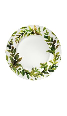 Chefanie Chefanie Green Leaves Dinner Plate