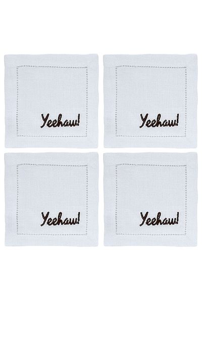 Chefanie Chefanie Yeehaw Cocktail Napkins Set Of 4