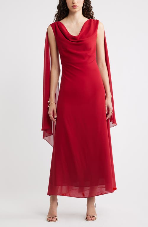Chelsea28 Chelsea28 Cowl Neck Maxi Cape Dress