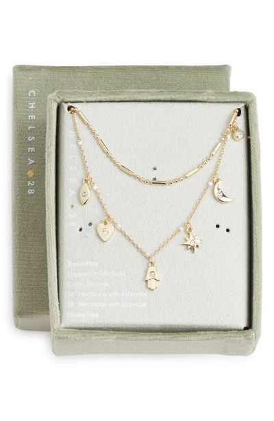 Chelsea28 Chelsea28 Demi Fine Evil Eye Layered Charm Necklace