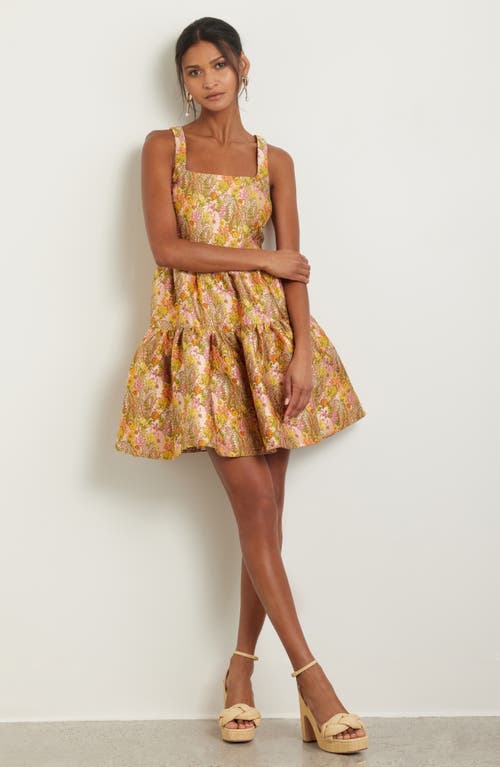 Chelsea28 Chelsea28 Garden Brocade Fit & Flare Minidress