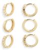 Chelsea28 Chelsea28 Gift Boxed Set of 3 Demi Fine Huggie Hoop Earrings - 2