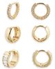 Chelsea28 Chelsea28 Gift Boxed Set of 3 Huggie Hoop Earrings - 3