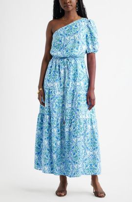 Chelsea28 Chelsea28 One Shoulder Floral Print Maxi Dress