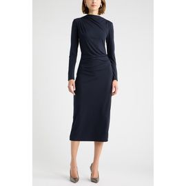 Chelsea28 Chelsea28 Pleated Long Sleeve Knit Midi Dress