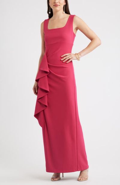 chelsea28 ruffle sleeve midi dress Chelsea 28 Flutter Sleeve Plissse MIDI Dress Smocked Waist XXL