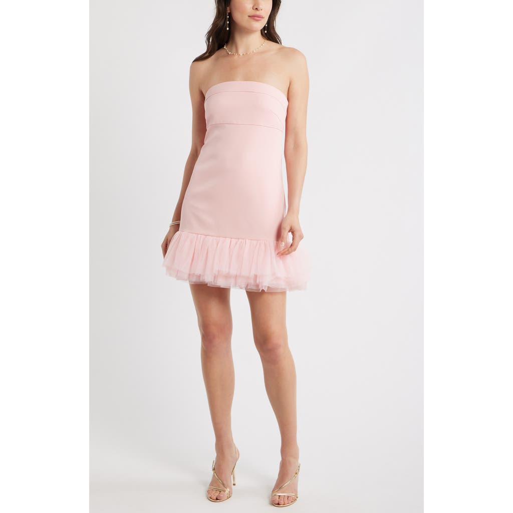 Chelsea28 Chelsea28 Tulle Ruffle Strapless Minidress
