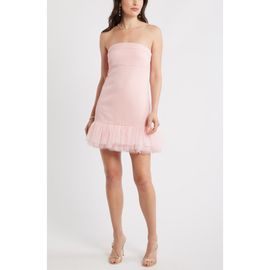 Chelsea28 Chelsea28 Tulle Ruffle Strapless Minidress