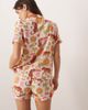 Chelsea Peers Chelsea Peers fiesta siesta all over print v-neck button up shirt and shorts sleepwear set in multi - 4