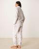Chelsea Peers Chelsea Peers fleece lounge set in tonal star print-Neutral - 3