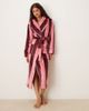 Chelsea Peers Chelsea Peers Fleece robe in multi stripe print-pink - 1
