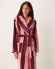 Chelsea Peers Chelsea Peers Fleece robe in multi stripe print-pink - 2