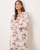 Chelsea Peers Chelsea Peers leopard summer print jersey camp collar pajama set in pink - 4