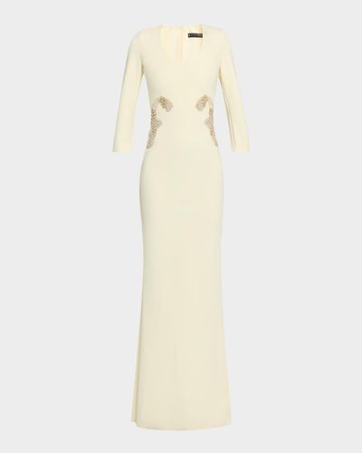 Chiara Boni La Petite Robe Addie Embellished Column Gown