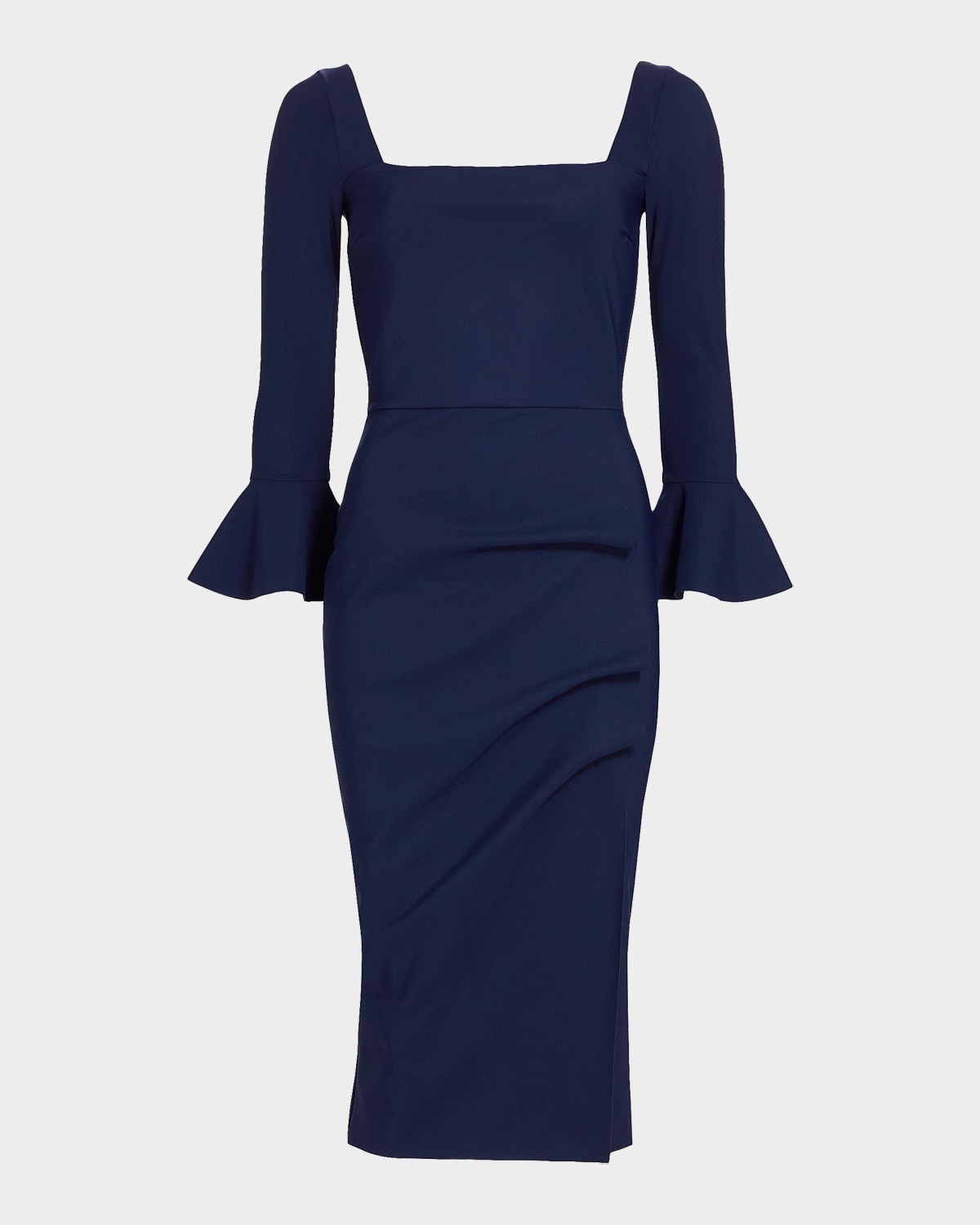 Chiara Boni La Petite Robe Astra Gathered Jersey Midi Dress