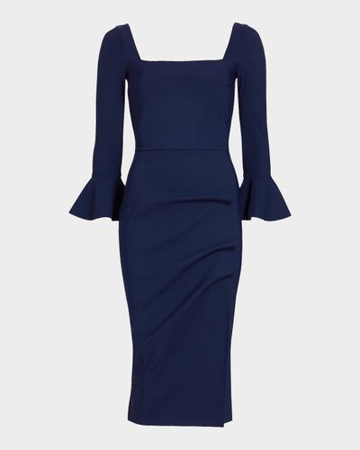 Chiara Boni La Petite Robe Astra Gathered Jersey Midi Dress